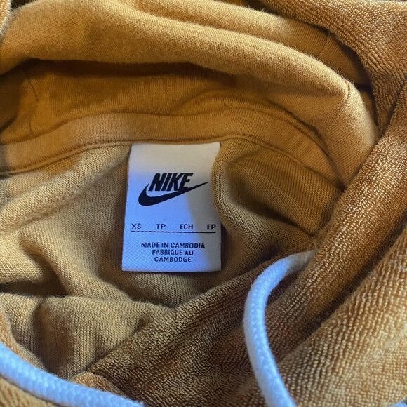 Womens Size XS Nike Sportswear Oversized Velour Pullover Hoodie - Picture 3 of 5